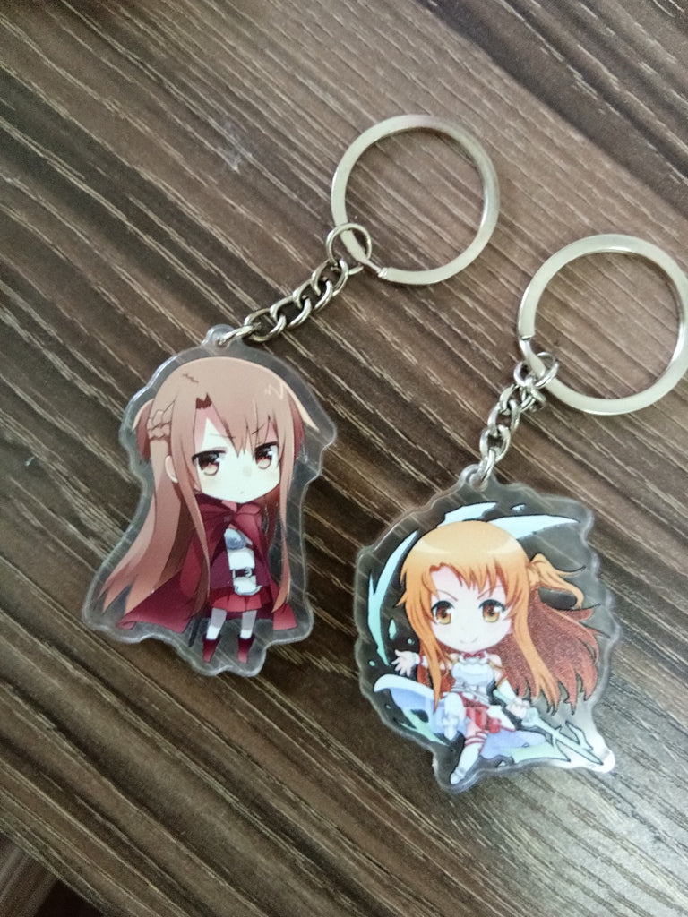 Double-Sided Sword Art Online Character Keychain