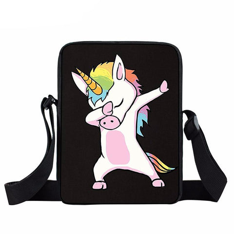 Dabbing Unicorn Mini Messenger Bag