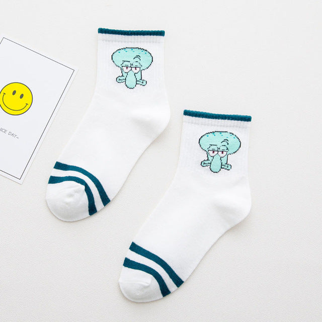 Cute Cotton Cartoon Character Socks