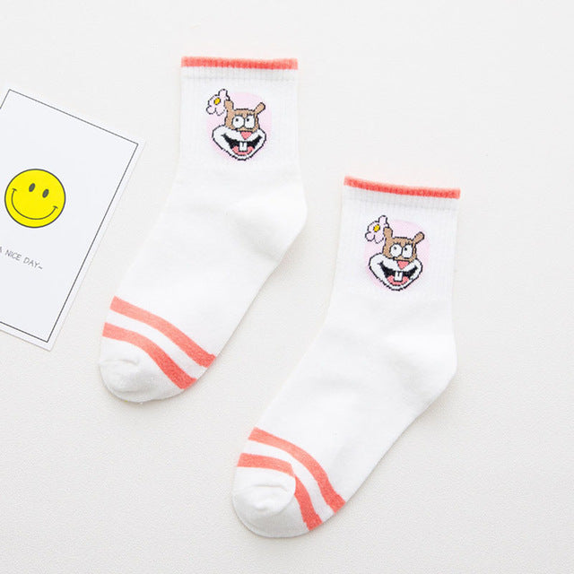 Cute Cotton Cartoon Character Socks