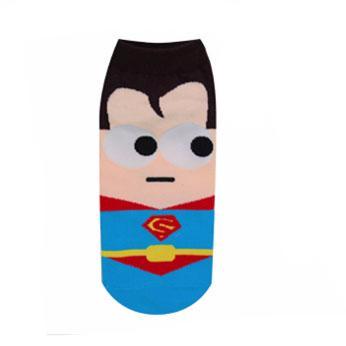 3D fashion Super Heroes Print Ankle Socks