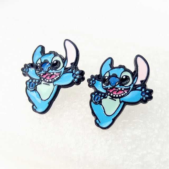 Stitch Expression Stud Earrings