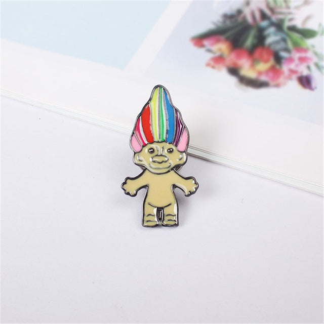 Cute Cartoon Characters Brooch