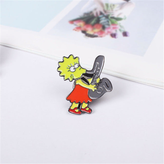 Cute Cartoon Characters Brooch