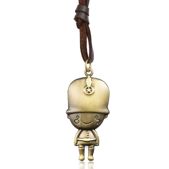Vintage Cartoon Character Charm Necklace